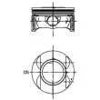 Piston KOLBENSCHMIDT 40027700 - Visuel 1