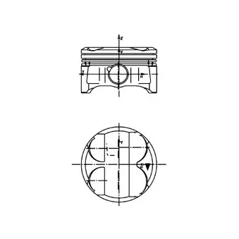 Piston KOLBENSCHMIDT 40086600