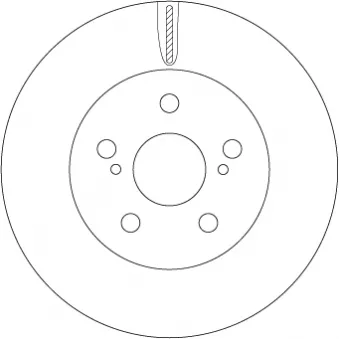 Jeu de 2 disques de frein avant TRW DF6734