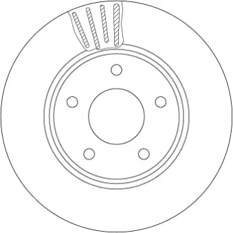 Jeu de 2 disques de frein avant TRW DF6754