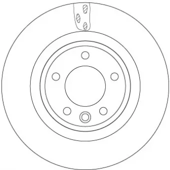 Jeu de 2 disques de frein arrière TRW DF6956S