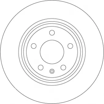 Jeu de 2 disques de frein arrière TRW DF6981S