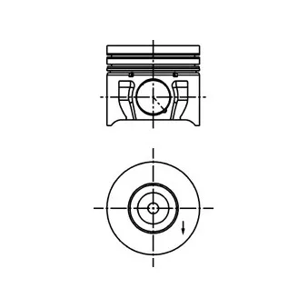 Piston KOLBENSCHMIDT 40174600