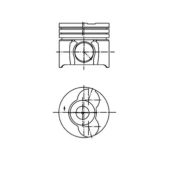 Piston KOLBENSCHMIDT 40293600