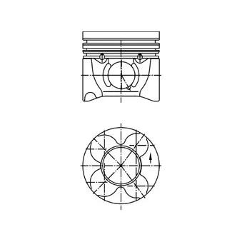 Piston KOLBENSCHMIDT 40406610