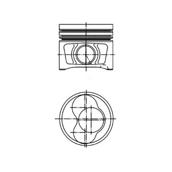 Piston KOLBENSCHMIDT 40408620