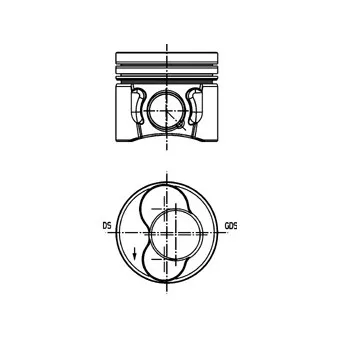 Piston KOLBENSCHMIDT 40421600