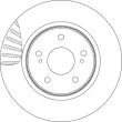 Jeu de 2 disques de frein avant TRW DF4857S - Visuel 2