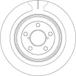 Jeu de 2 disques de frein arrière TRW DF7328 - Visuel 2