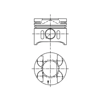 Piston KOLBENSCHMIDT 41014600