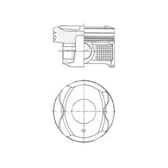 Piston KOLBENSCHMIDT 41250610