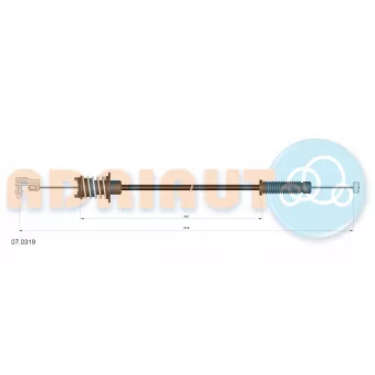 Câble d'accélération ADRIAUTO