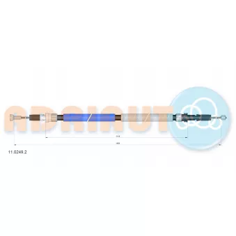 Tirette à câble, frein de stationnement ADRIAUTO 11.0249.2