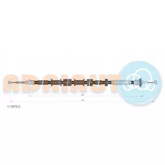 Tirette à câble, frein de stationnement ADRIAUTO 11.0272.2