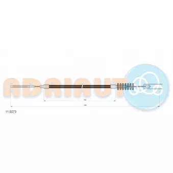 Tirette à câble, frein de stationnement ADRIAUTO 11.0273
