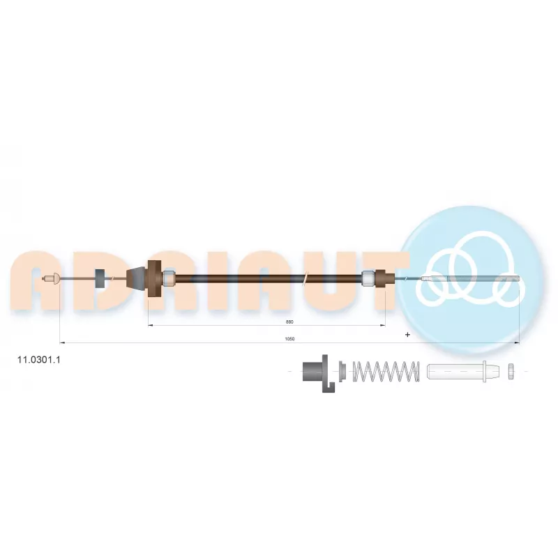 Câble d'accélération ADRIAUTO 11.0301.1