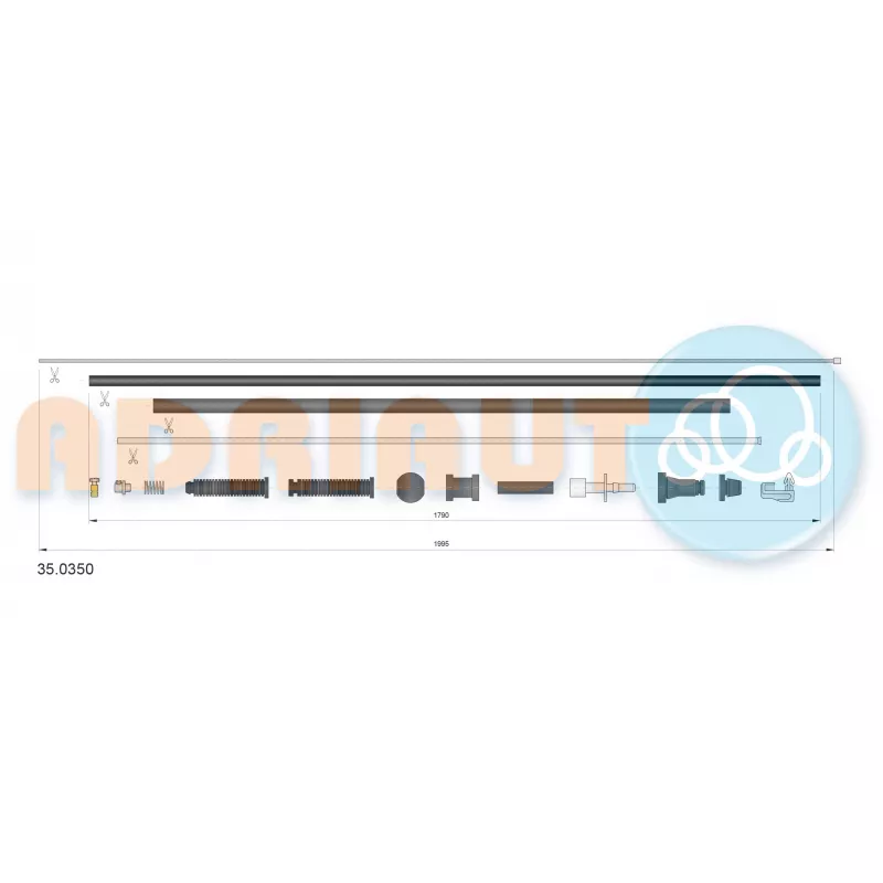 Câble d'accélération ADRIAUTO 35.0350