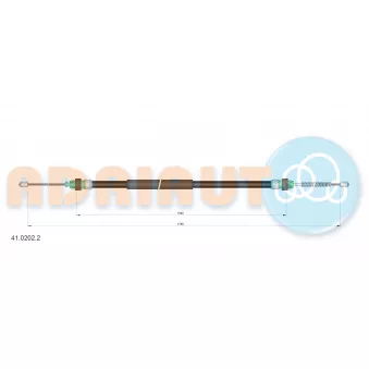 Tirette à câble, frein de stationnement ADRIAUTO 41.0202.2