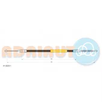 Tirette à câble, frein de stationnement ADRIAUTO 41.0223.1