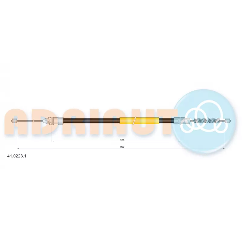 Tirette à câble, frein de stationnement ADRIAUTO 41.0223.1