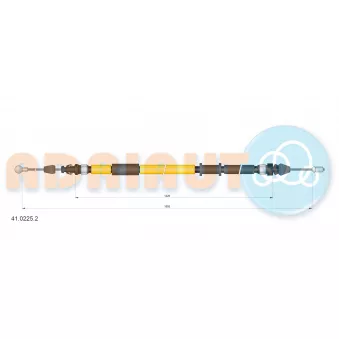 Tirette à câble, frein de stationnement ADRIAUTO 41.0225.2