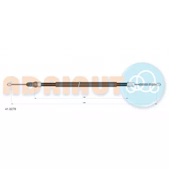 Tirette à câble, frein de stationnement ADRIAUTO 41.0279