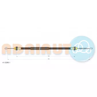 Tirette à câble, frein de stationnement ADRIAUTO 41.0289.1