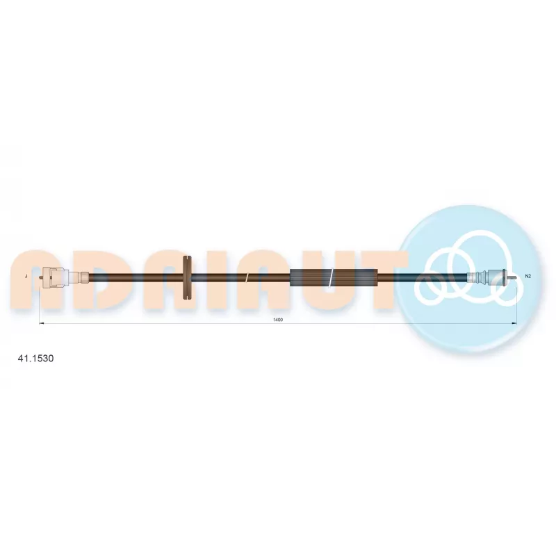 Câble flexible de commande de compteur ADRIAUTO 41.1530