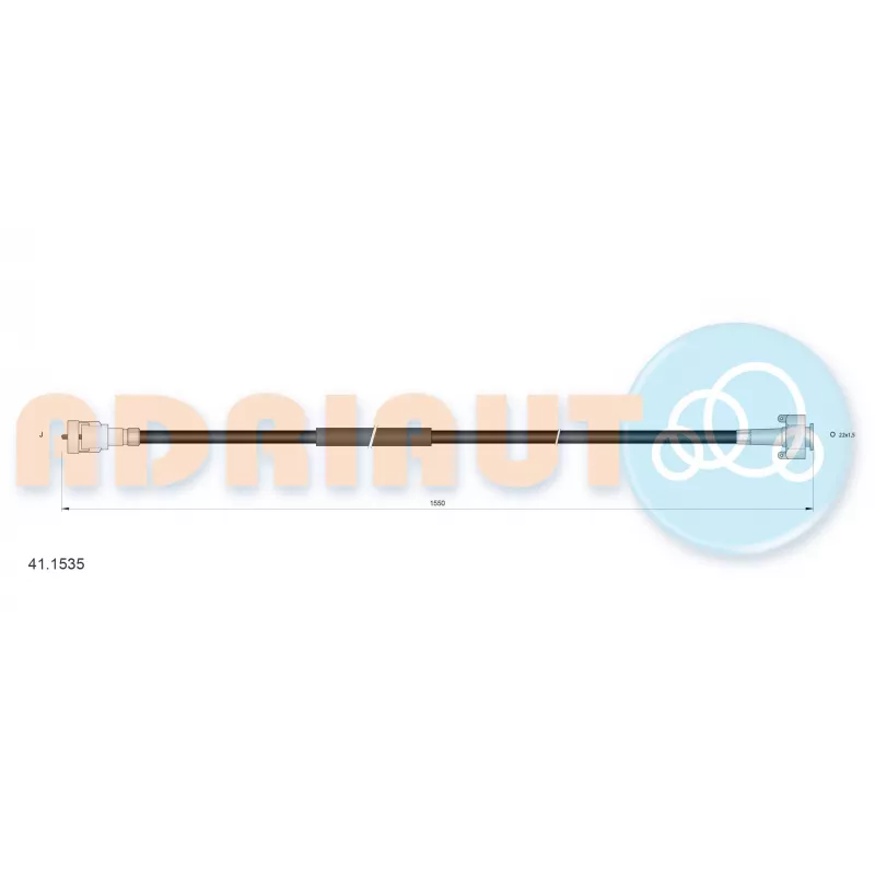 Câble flexible de commande de compteur ADRIAUTO 41.1535