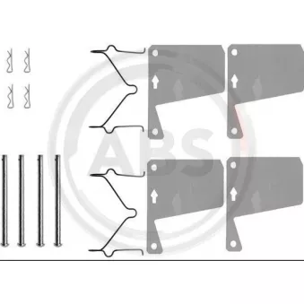 Kit d'accessoires, plaquette de frein à disque A.B.S. 0960Q