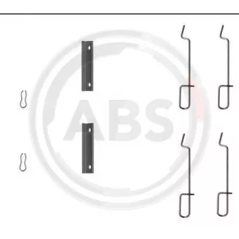 Kit d'accessoires, plaquette de frein à disque A.B.S. 1125Q