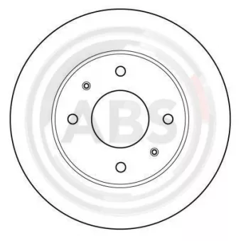 Jeu de 2 disques de frein avant A.B.S. 15986