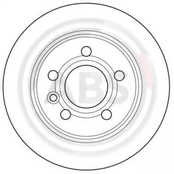 Jeu de 2 disques de frein arrière A.B.S.