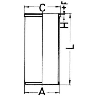 Chemise de cylindre KOLBENSCHMIDT 89734190