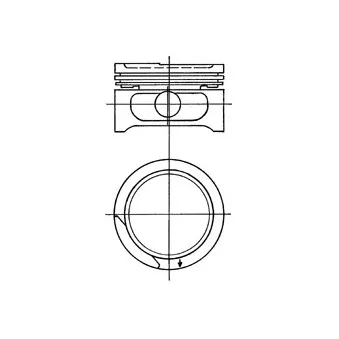 Piston KOLBENSCHMIDT 90555623