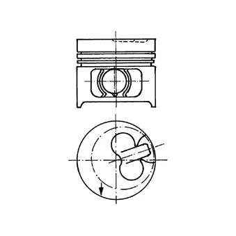 Piston KOLBENSCHMIDT 90858610