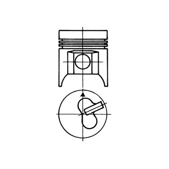 Piston KOLBENSCHMIDT 92813640