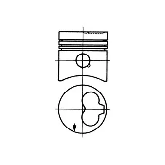 Piston KOLBENSCHMIDT 93085620