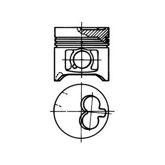 Piston KOLBENSCHMIDT 93378700