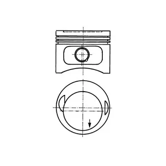 Piston KOLBENSCHMIDT 93968610