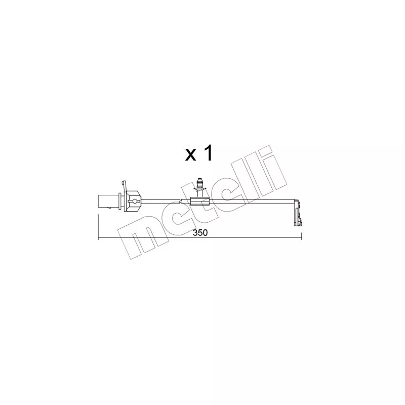 Contact d'avertissement, usure des plaquettes de frein METELLI SU.380