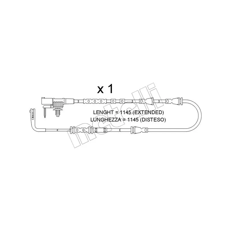 Contact d'avertissement, usure des plaquettes de frein METELLI SU.384