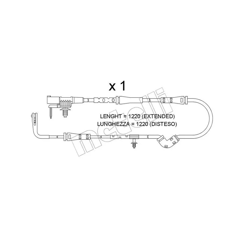 Contact d'avertissement, usure des plaquettes de frein METELLI SU.386