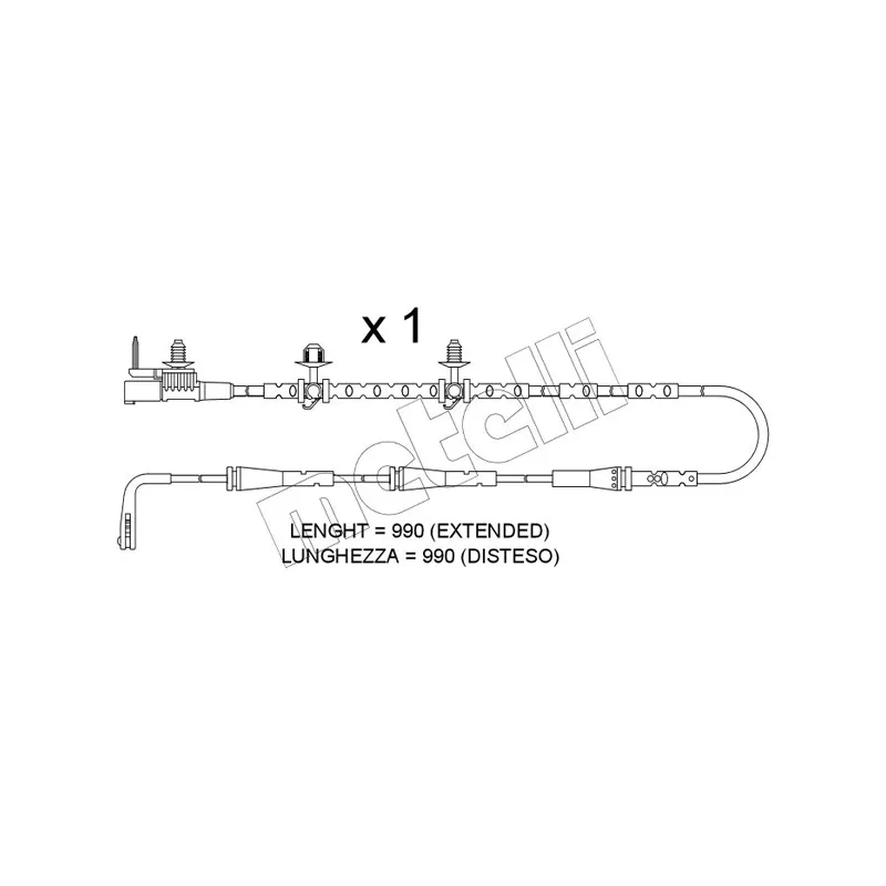 Contact d'avertissement, usure des plaquettes de frein METELLI SU.402