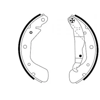 Jeu de mâchoires de frein HELLA PAGID 8DB 355 001-291