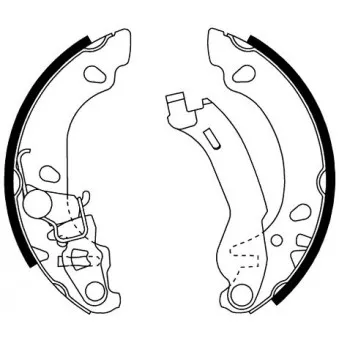 Jeu de mâchoires de frein HELLA PAGID 8DB 355 002-691