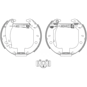 Kit de freins arrière (prémontés) HELLA PAGID 8DB 355 003-631