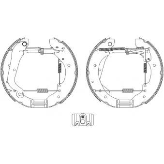 Kit de freins arrière (prémontés) HELLA PAGID 8DB 355 004-061