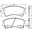 Jeu de 4 plaquettes de frein avant HELLA PAGID 8DB 355 011-141 - Visuel 2