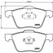 Jeu de 4 plaquettes de frein avant HELLA PAGID 8DB 355 011-571 - Visuel 2